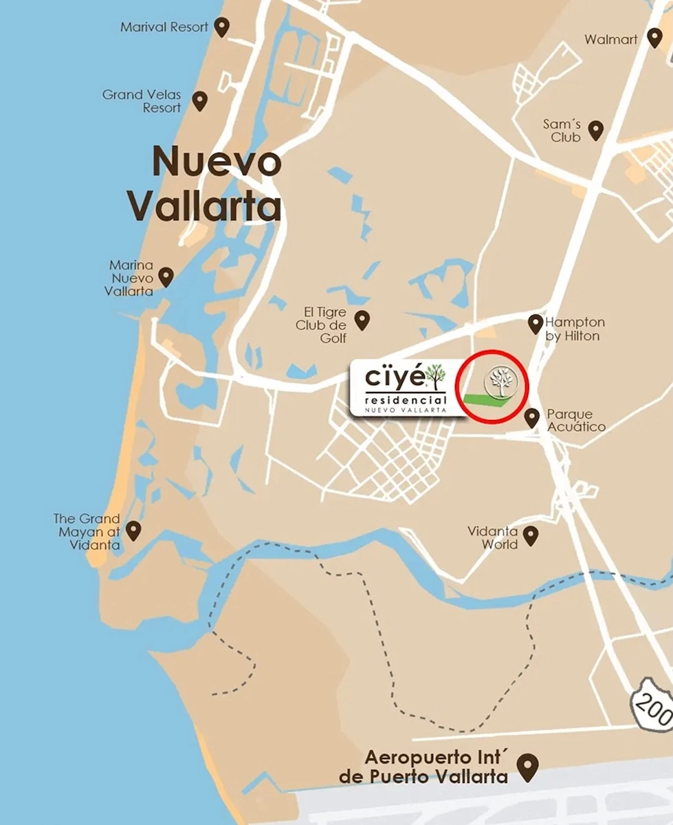 Mapa de ubicacion de Ciyé Residencial